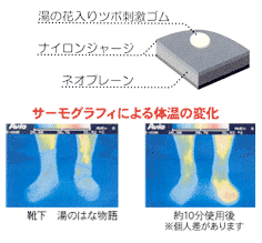 サーモグラフィーによる体温の変化